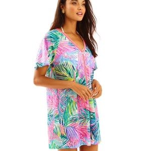 Lilly Pulitzer Bonita V neck cover up dress size L